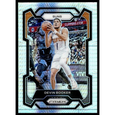 2023-24 Panini Prizm Prizms Hyper #58 Devin Booker