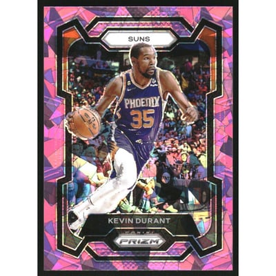 2023-24 Panini Prizm Prizms Pink Ice #5 Kevin Durant