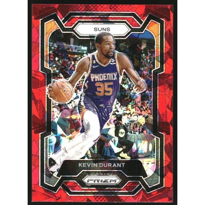 2023-24 Panini Prizm Prizms Red Ice #5 Kevin Durant