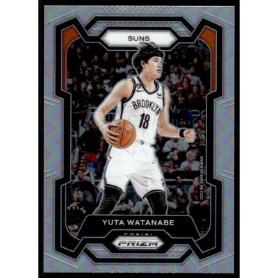 2023-24 Panini Prizm Prizms Silver #285 Yuta Watanabe