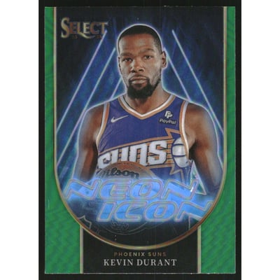 2023-24 Select Neon Icon Green Prizms #6 Kevin Durant