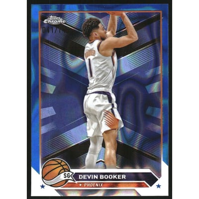 2023-24 Topps Chrome Blue Lava Refractors #181 Devin Booker