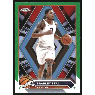 2023-24 Topps Chrome Green Refractors #108 Bradley Beal