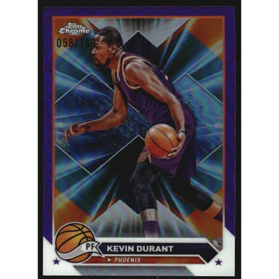 2023-24 Topps Chrome Purple Refractors #50 Kevin Durant