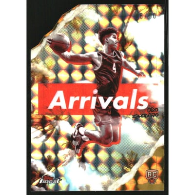 2024-25 Finest Arrivals Gold Geometric Refractors #A30 Oso Ighodaro