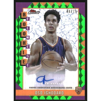 2024-25 Finest Rookie Autographs Green Geometric Refractors #RFAOI Oso Ighodaro