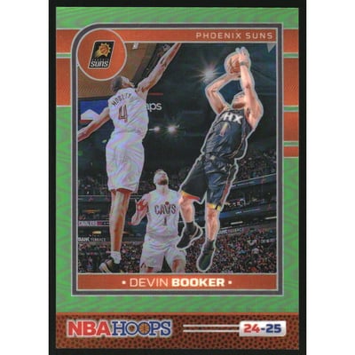2024-25 Hoops Premium Prizms Lime Green #1 Devin Booker