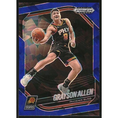 2024-25 Panini Prizm Black Prizms Blue Ice #137 Grayson Allen