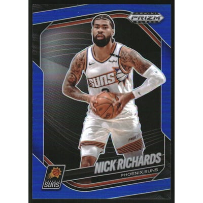 2024-25 Panini Prizm Black Prizms Blue #233 Nick Richards