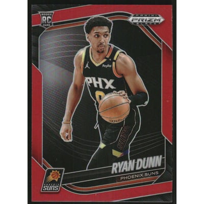 2024-25 Panini Prizm Black Prizms Red #203 Ryan Dunn