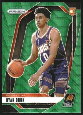 2024-25 Panini Prizm Prizms Green Wave #258 Ryan Dunn