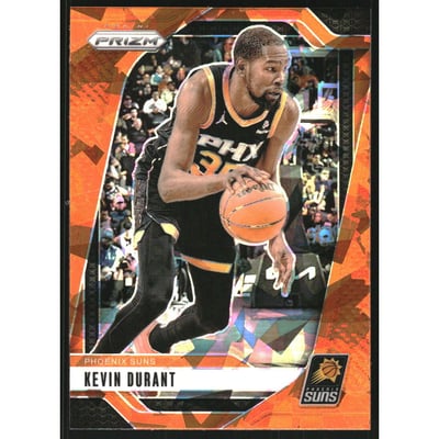 2024-25 Panini Prizm Prizms Orange Ice #187 Kevin Durant