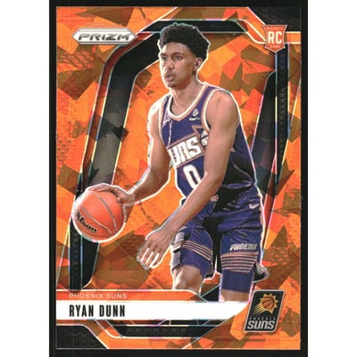 2024-25 Panini Prizm Prizms Orange Ice #258 Ryan Dunn