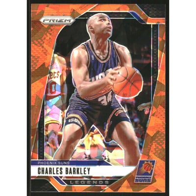 2024-25 Panini Prizm Prizms Orange Ice #280 Charles Barkley