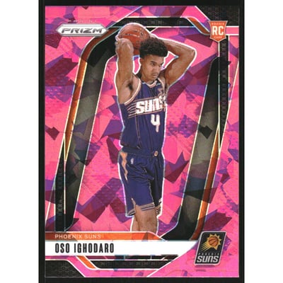 2024-25 Panini Prizm Prizms Pink Ice #245 Oso Ighodaro