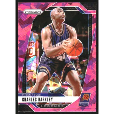 2024-25 Panini Prizm Prizms Pink Ice #280 Charles Barkley