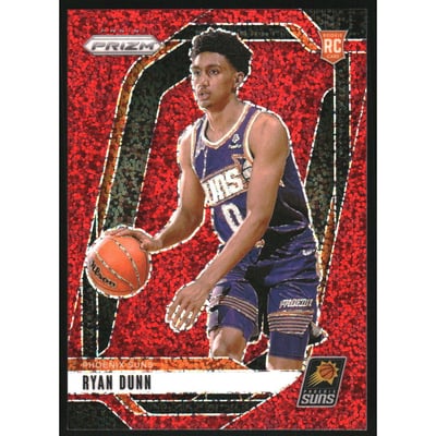 2024-25 Panini Prizm Prizms Red Sparkle #258 Ryan Dunn