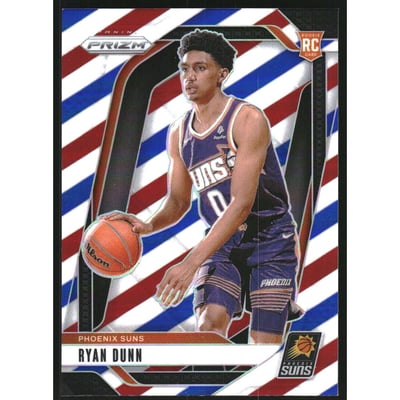 2024-25 Panini Prizm Prizms Red White and Blue #258 Ryan Dunn