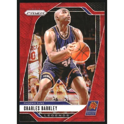 2024-25 Panini Prizm Prizms Ruby Wave #280 Charles Barkley
