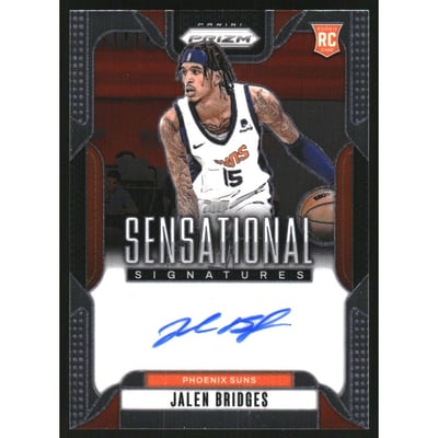 2024-25 Panini Prizm Sensational Signatures #77 Jalen Bridges