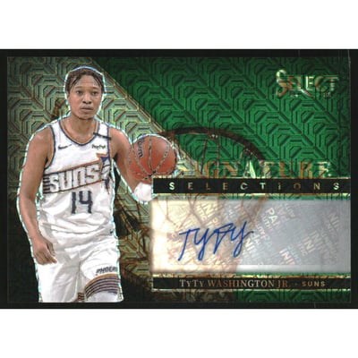 2024-25 Select Signature Selections Green Mojo Prizms #36 TyTy Washington Jr.
