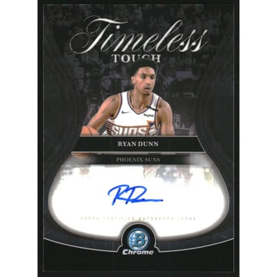 2025-26 Bowman Chrome Timeless Touch Signatures #TTARD Ryan Dunn
