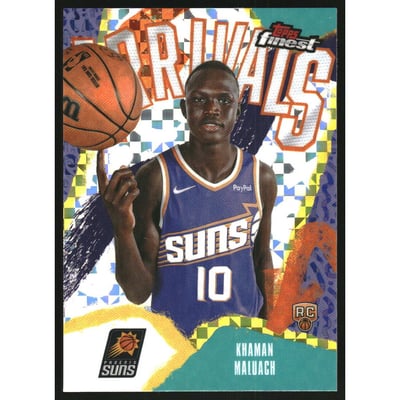 2025-26 Finest Arrivals X-Fractors #A10 Khaman Maluach