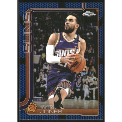 2025-26 Topps Chrome Blue Basketball Refractors #146 Tyus Jones