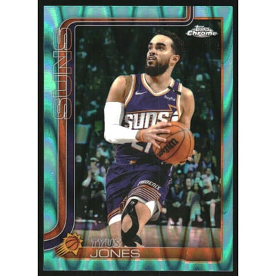 2025-26 Topps Chrome RayWave Aqua Refractors #146 Tyus Jones