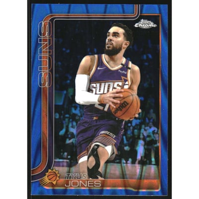 2025-26 Topps Chrome RayWave Blue Refractors #146 Tyus Jones