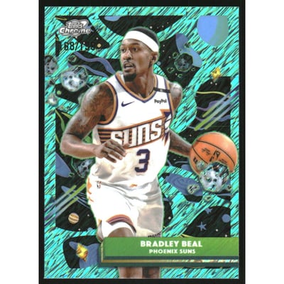 2025-26 Topps Cosmic Chrome Aqua Equinox Refractors #69 Bradley Beal