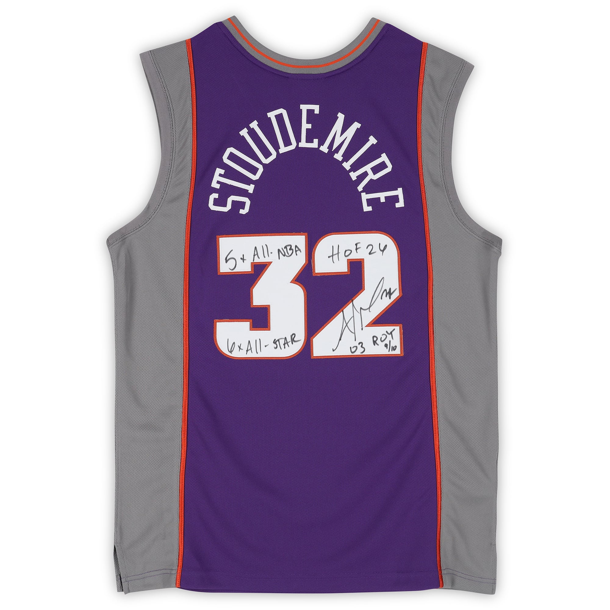 Amar'e Stoudemire Phoenix Suns Autographed Purple Mitchell & Ness 2002 Authentic Jersey with Multiple Inscriptions - Limited Edition of 10
