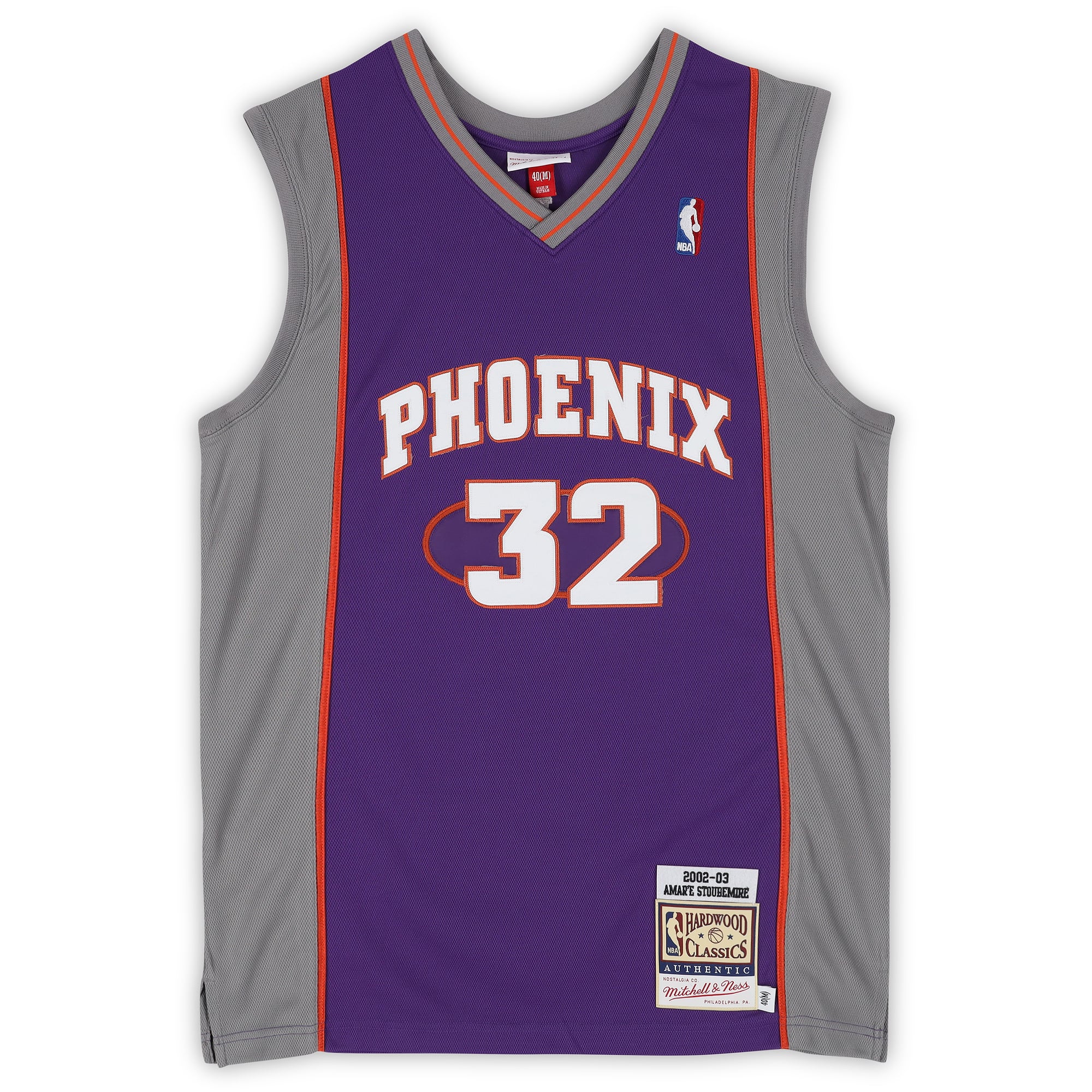 Amar'e Stoudemire Phoenix Suns Autographed Purple Mitchell & Ness 2002 Authentic Jersey with Multiple Inscriptions - Limited Edition of 10