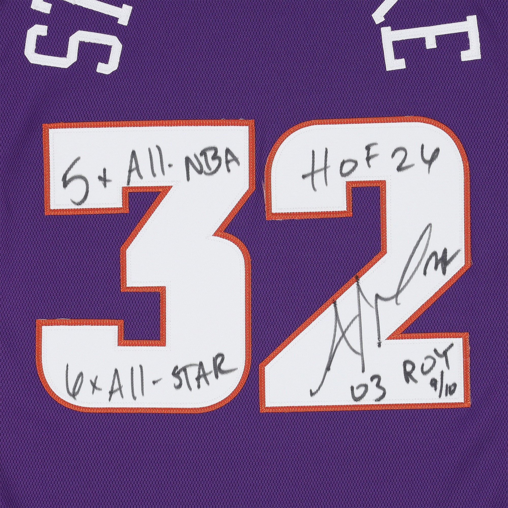 Amar'e Stoudemire Phoenix Suns Autographed Purple Mitchell & Ness 2002 Authentic Jersey with Multiple Inscriptions - Limited Edition of 10