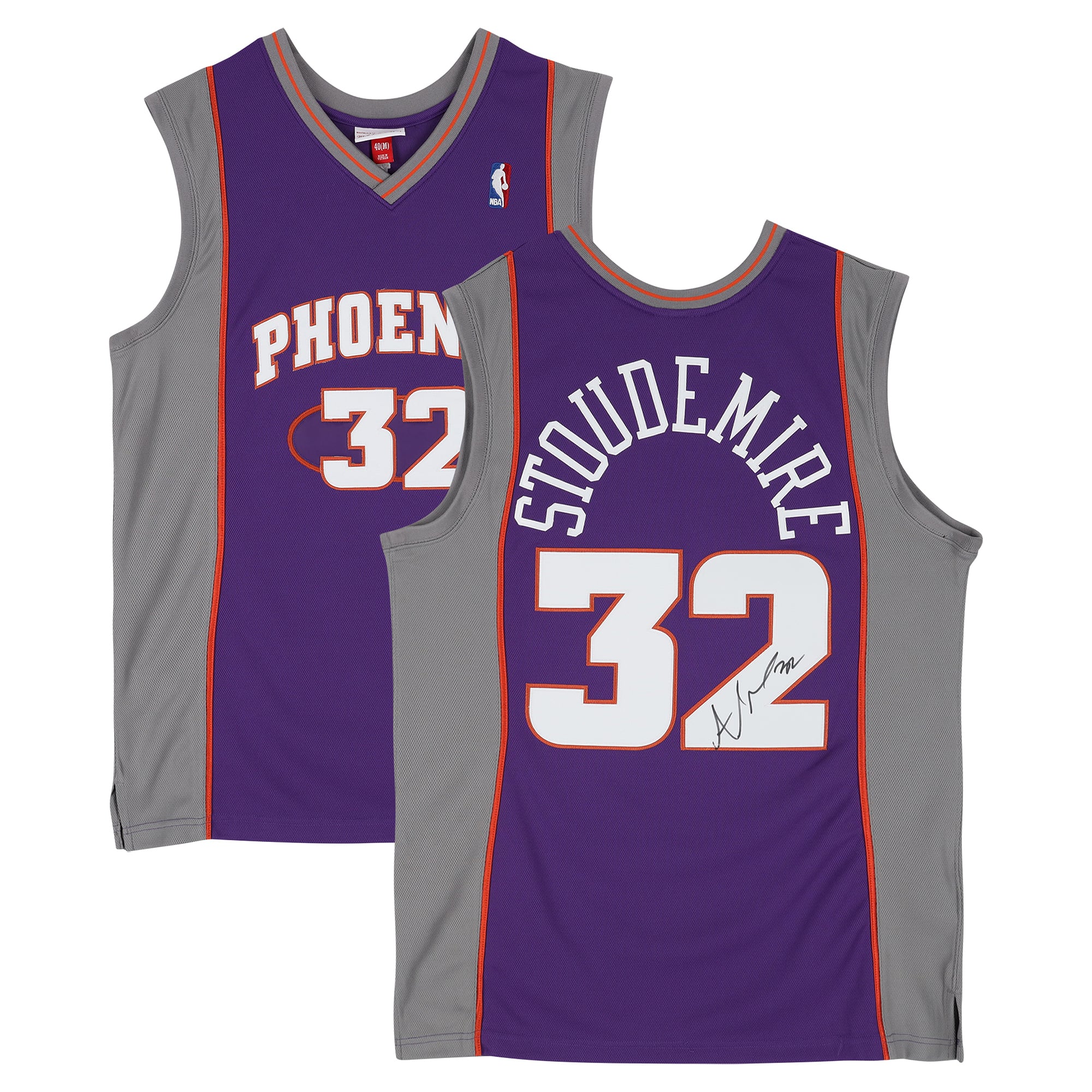 Amar'e Stoudemire Phoenix Suns Autographed Purple Mitchell & Ness 2002 Authentic Jersey