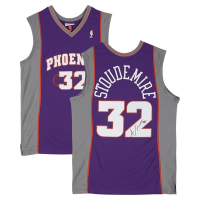 Amar'e Stoudemire Phoenix Suns Autographed Fanatics Authentic Purple Mitchell & Ness 2002 Authentic Jersey