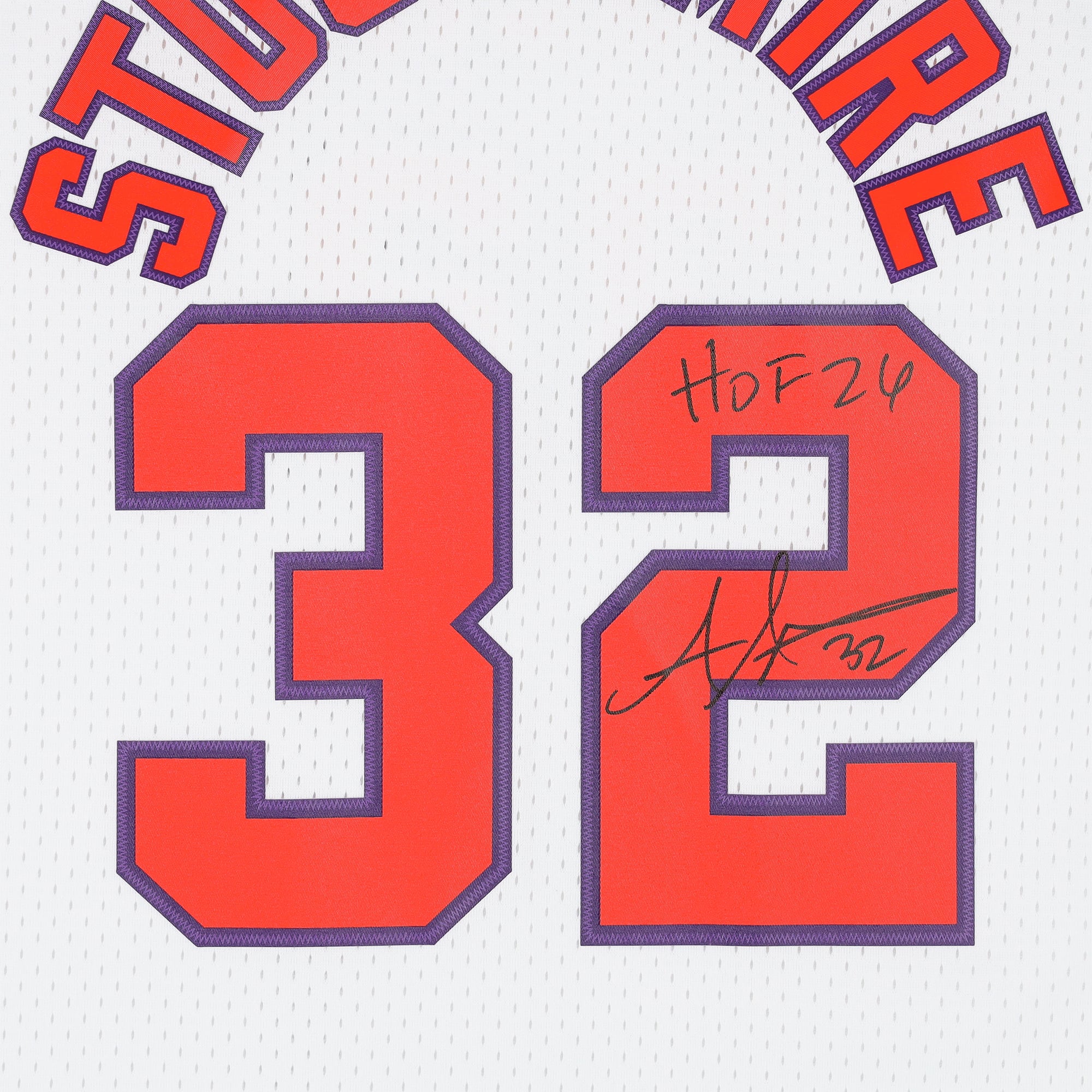 Amar'e Stoudemire Phoenix Suns Autographed White Mitchell & Ness 2002 Swingman Jersey with "HOF 26" Inscription