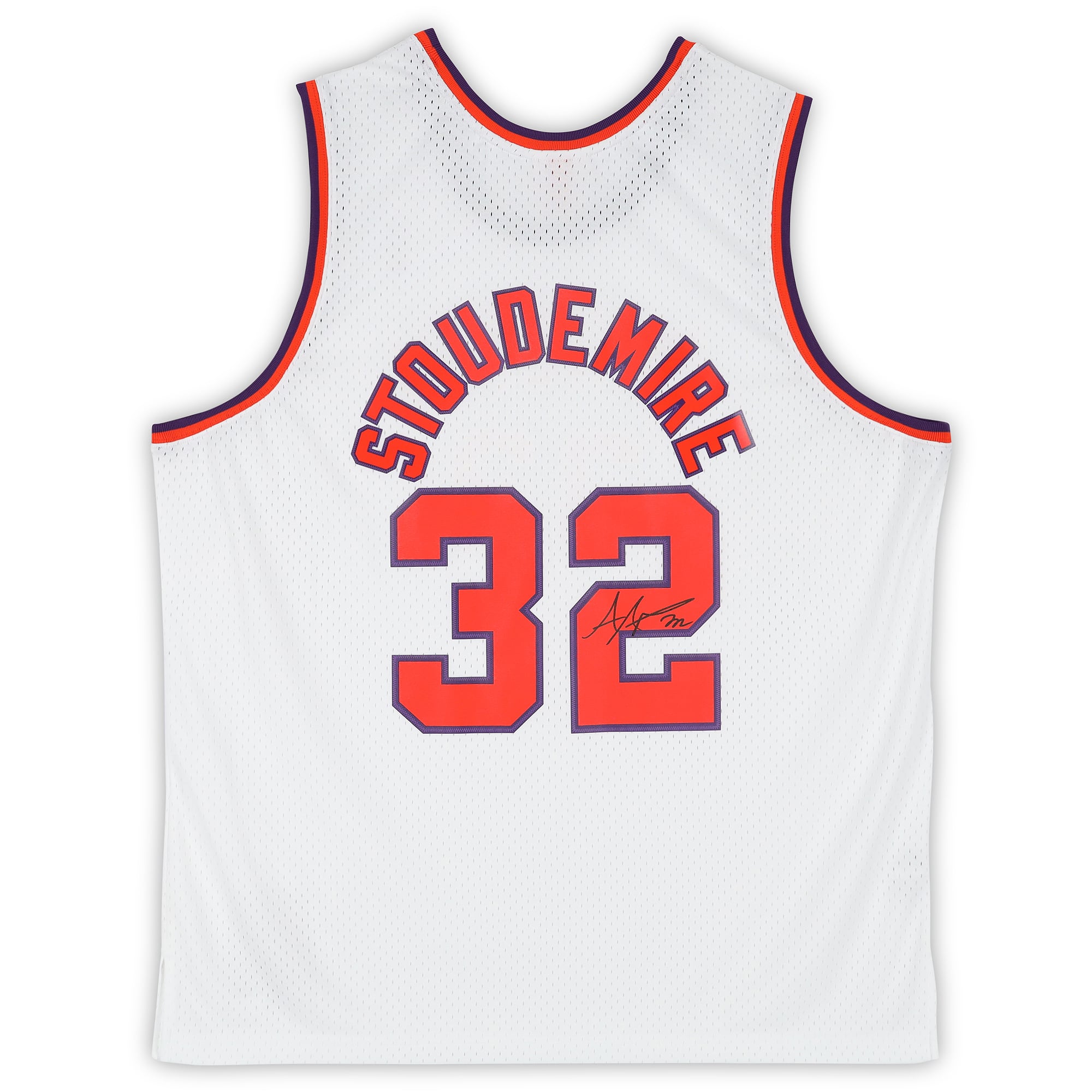 Amar'e Stoudemire Phoenix Suns Autographed White Mitchell & Ness 2002 Swingman Jersey