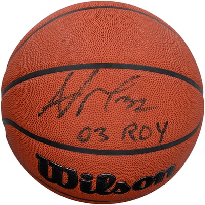 Amar'e Stoudemire Phoenix Suns Autographed Fanatics Authentic Wilson Authentic Series Indoor/Outdoor Basketball with "03 ROY" Inscription - Black Ink