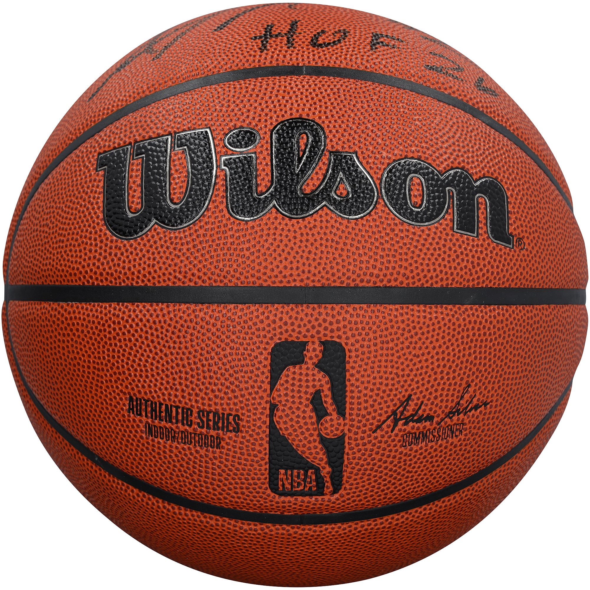 Ballon de basket-ball Wilson Authentic Series autographié par Amar'e Stoudemire des Phoenix Suns, pour intérieur/extérieur, avec inscription « HOF 26 » - Encre noire