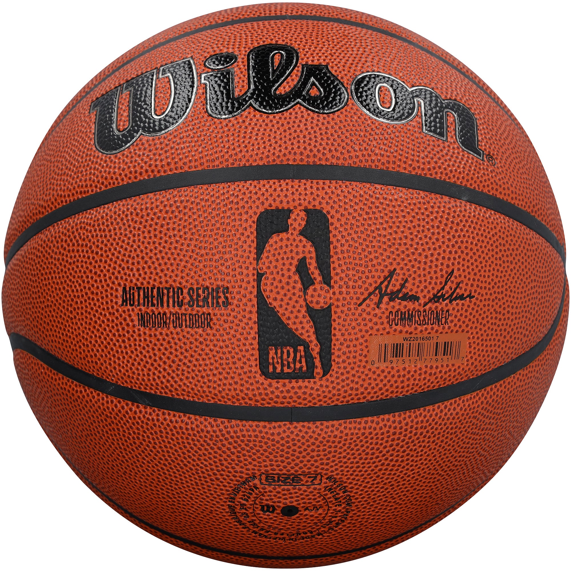 Ballon de basket-ball Wilson Authentic Series autographié par Amar'e Stoudemire des Phoenix Suns, pour intérieur/extérieur, avec inscription « HOF 26 » - Encre noire