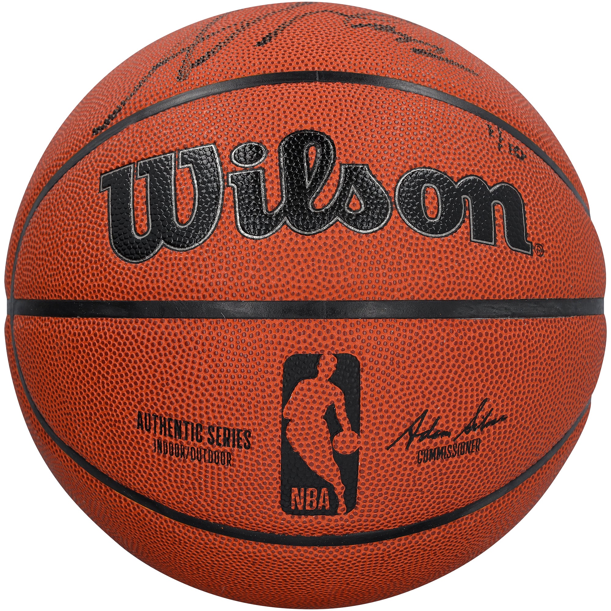 Ballon de basket-ball Wilson Authentic Series intérieur/extérieur autographié par Amar'e Stoudemire des Phoenix Suns, avec inscriptions multiples