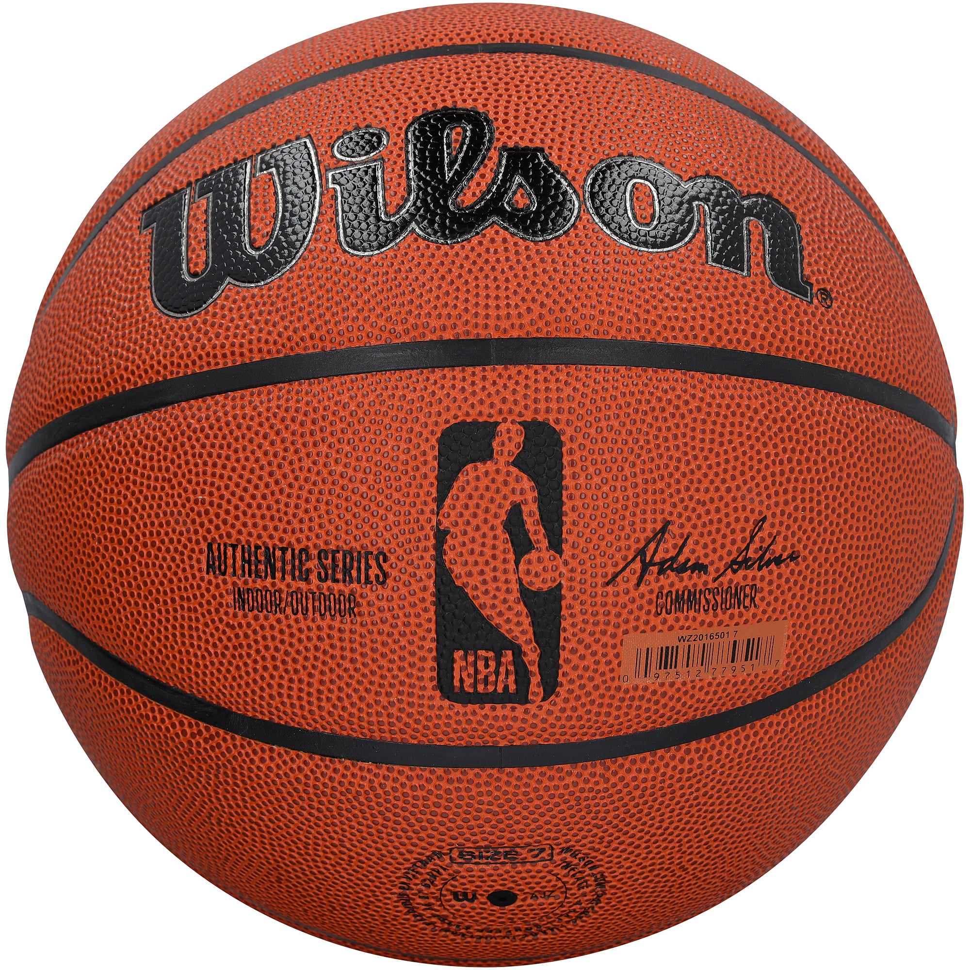 Ballon de basket-ball Wilson Authentic Series intérieur/extérieur autographié par Amar'e Stoudemire des Phoenix Suns, avec inscriptions multiples