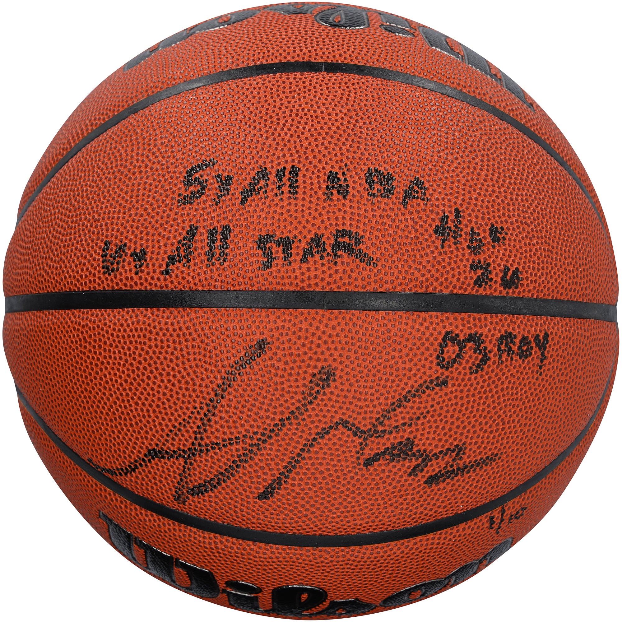 Amar'e Stoudemire Phoenix Suns Autographed Wilson Authentic Series Indoor/Outdoor Basketball with Multiple Inscriptions