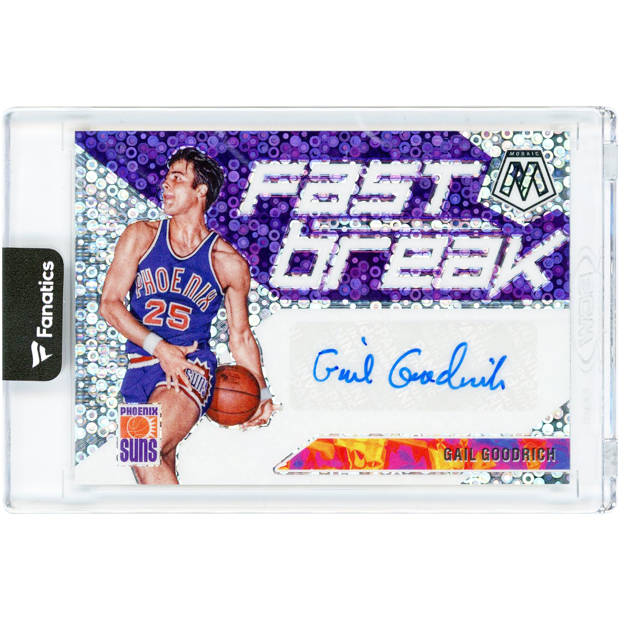 Carte Panini Mosaic Fast Break 2019-2020 autographiée par Gail Goodrich (Phoenix Suns) #FB-GGR