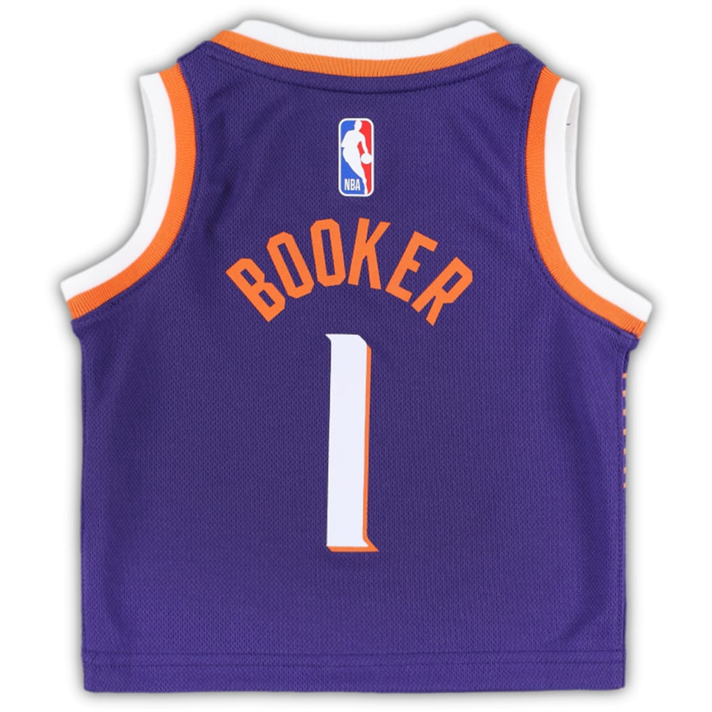 Maillot Devin Booker #1 Phoenix Suns 2022 - Swingman Violet, Taille L, Neuf Avec étiquettes