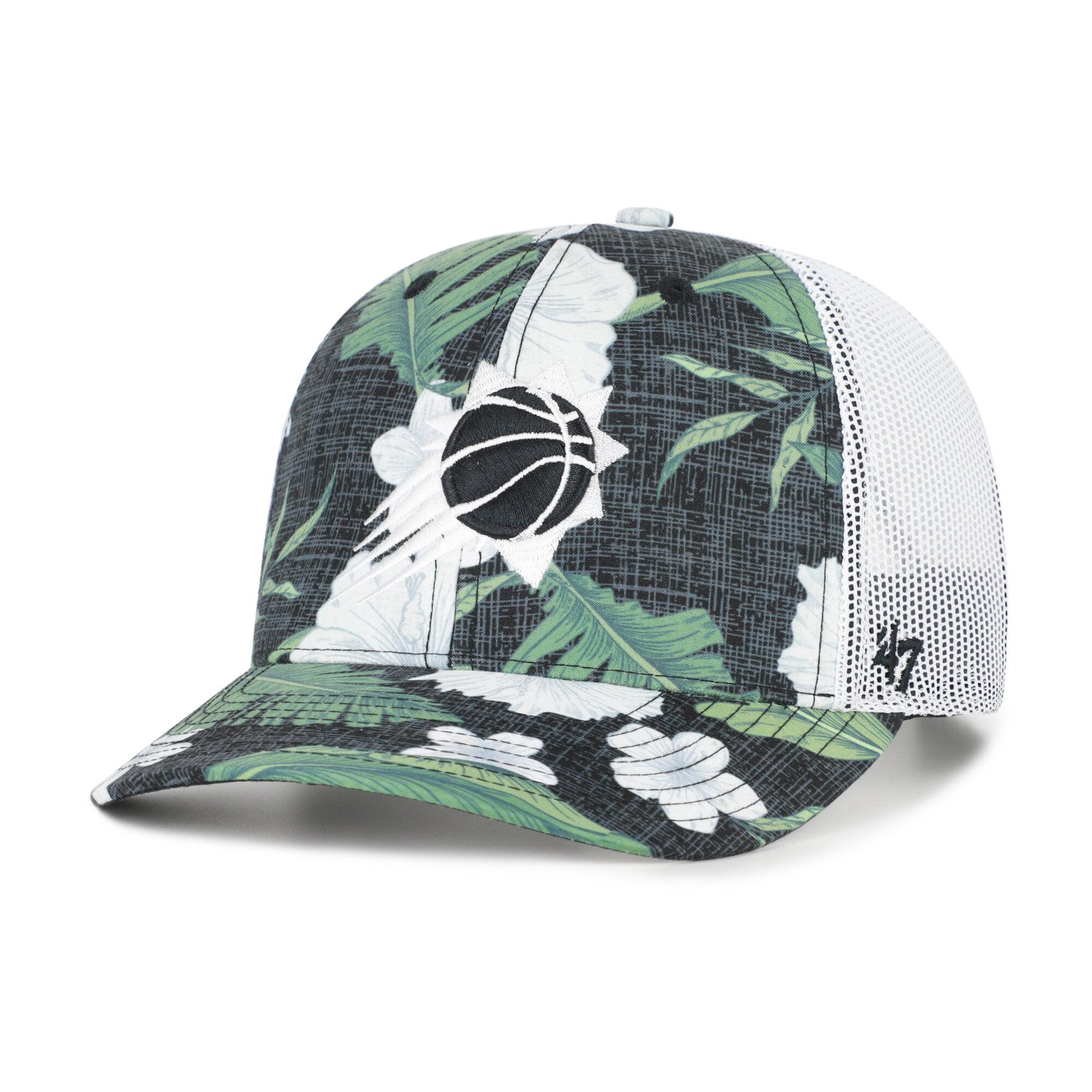 Men's '47 Black Phoenix Suns Beach Side Trucker Adjustable Hat