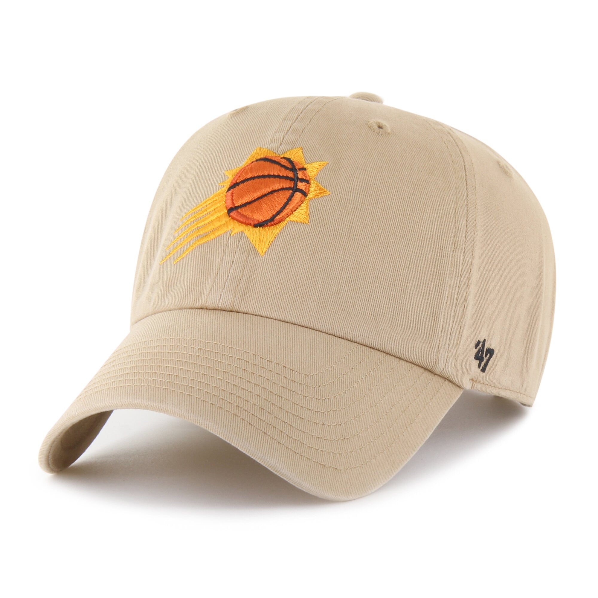 Men's '47 Khaki Phoenix Suns Logo Clean Up Adjustable Hat