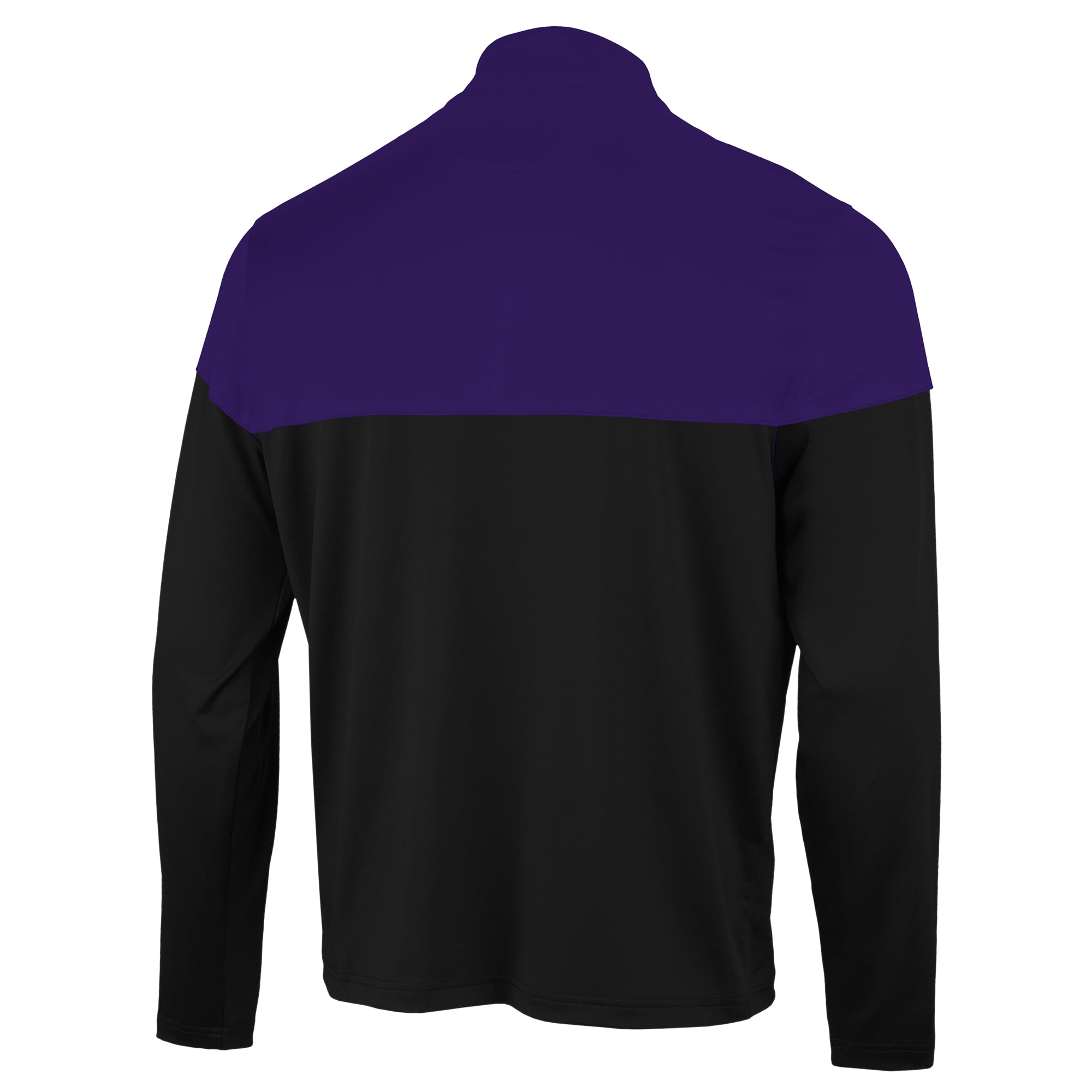 Men's Antigua Black/Purple Phoenix Suns Hinder Quarter-Zip Pullover