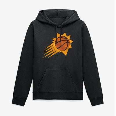 Phoenix Suns Big & Tall Metallic Mascot Hoodie - Black